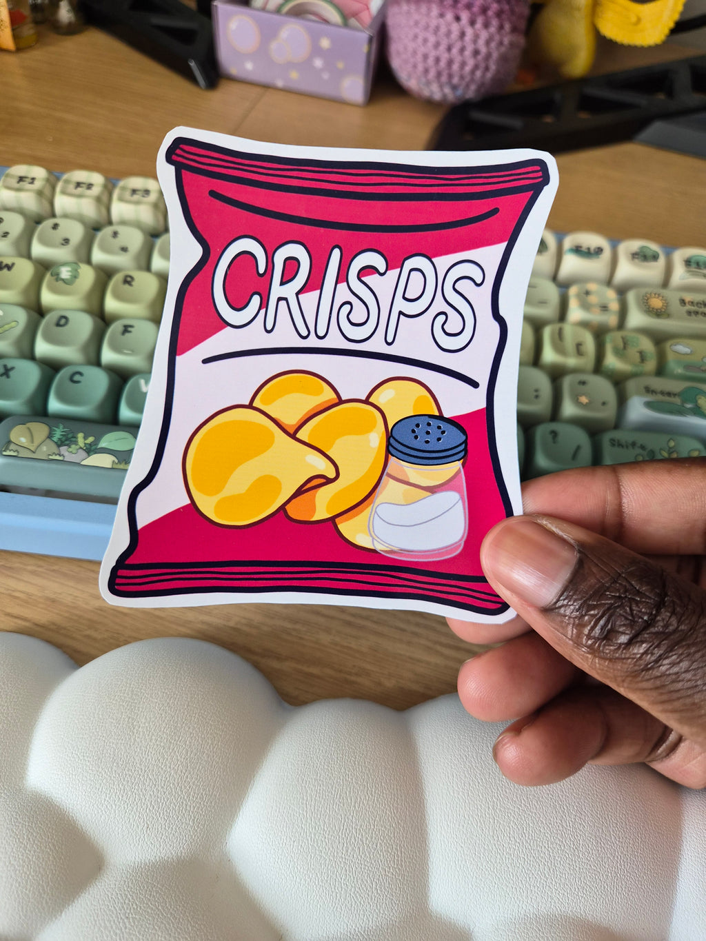 Ready Salted crisps - Yummy Snack Stickers