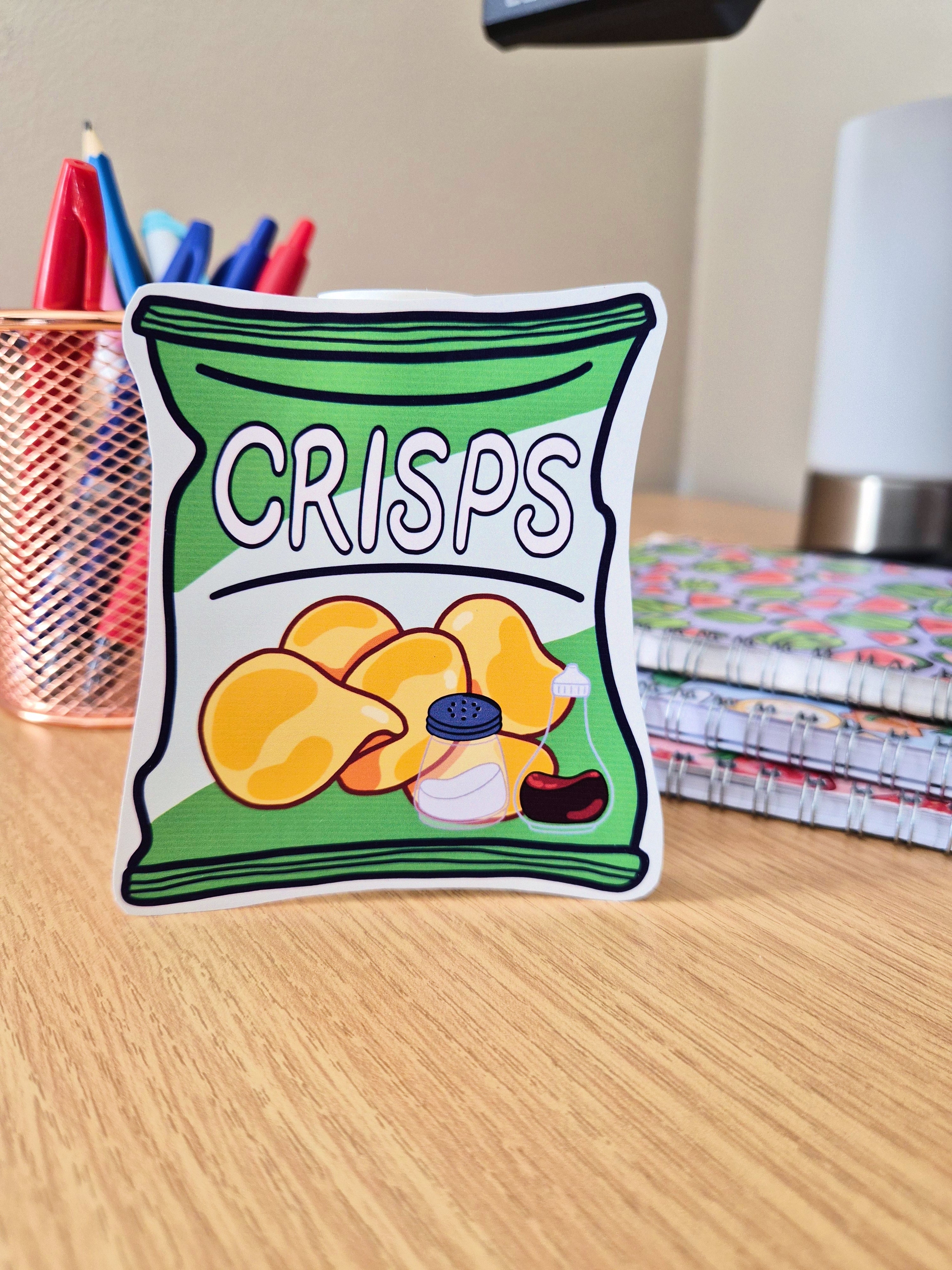 Salt 'n' Vinegar crisps - Yummy Snack Stickers