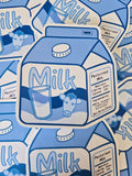 Cartons of Milk Collection - Plain, Strawberry, Banana and Chocolate