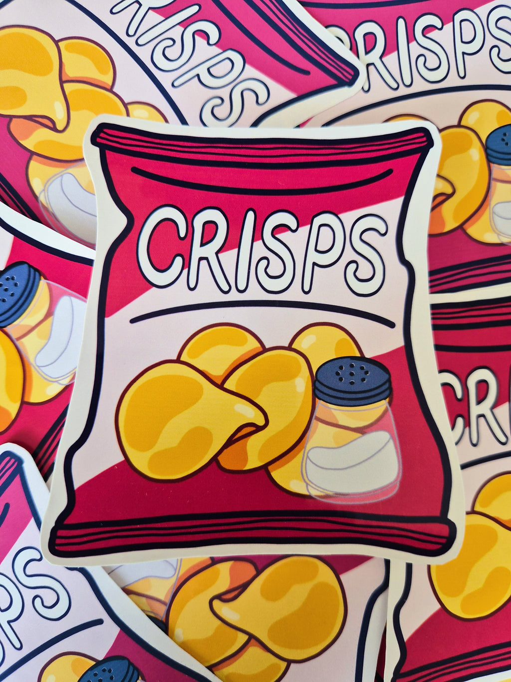Ready Salted crisps - Yummy Snack Stickers