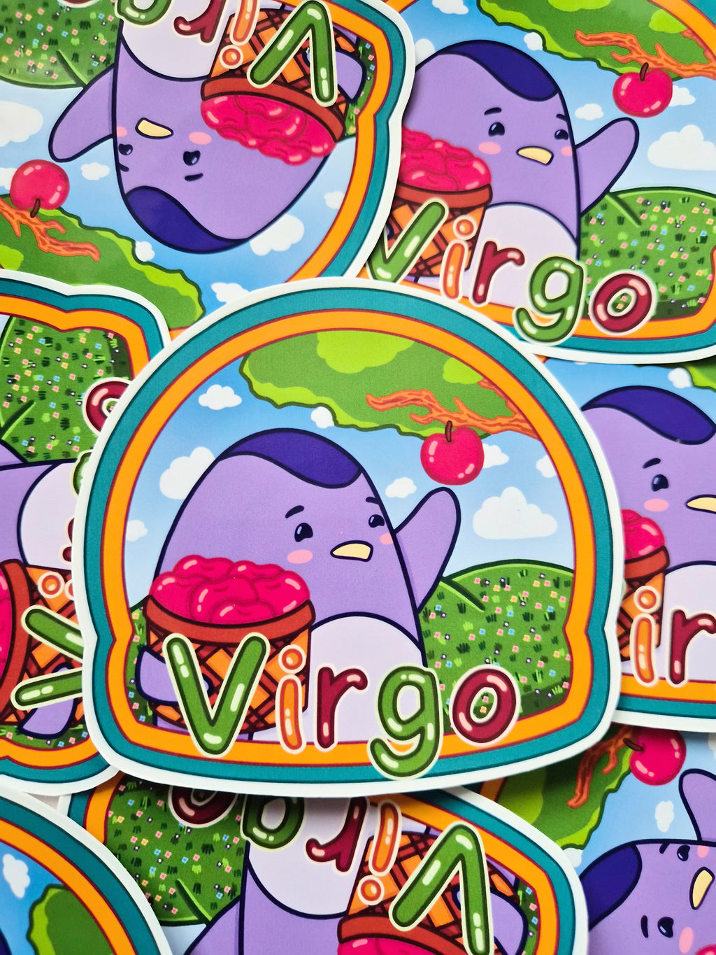 Virgo vinyl die-cut sticker - Fun astrology sticker