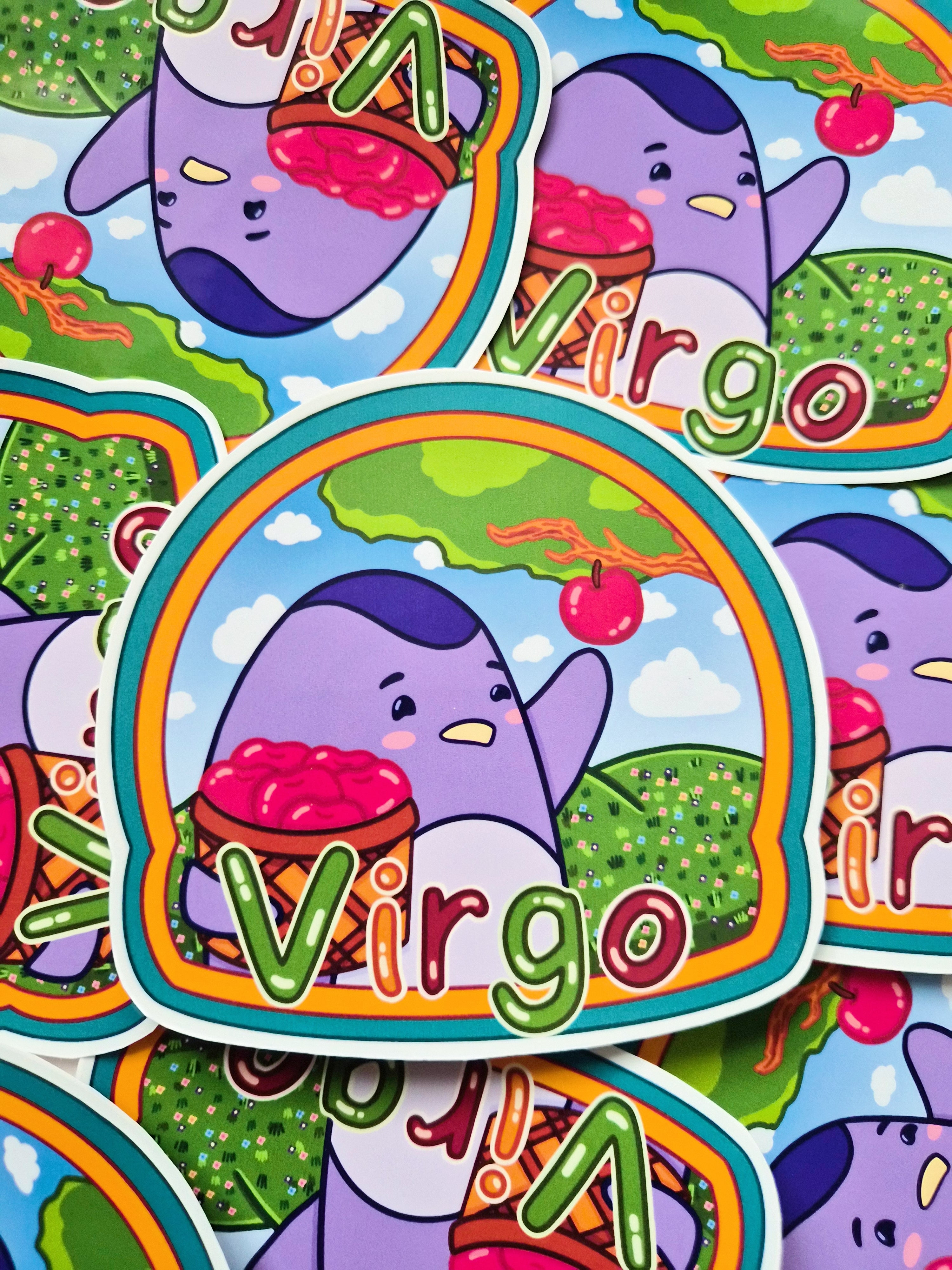 Virgo vinyl die-cut sticker - Fun astrology sticker