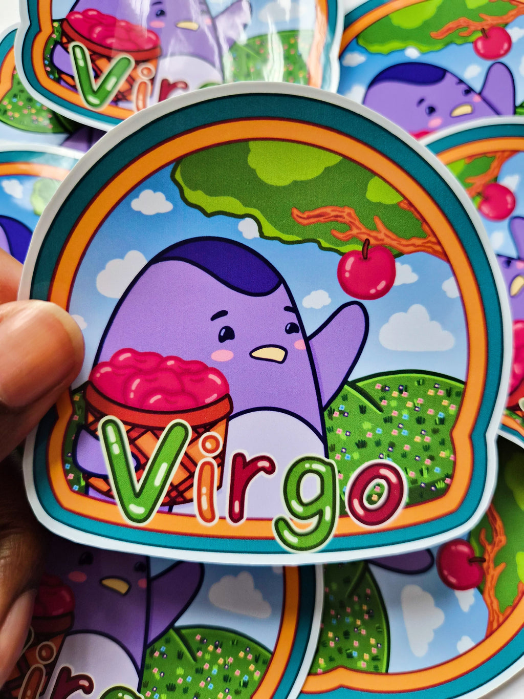 Virgo vinyl die-cut sticker - Fun astrology sticker