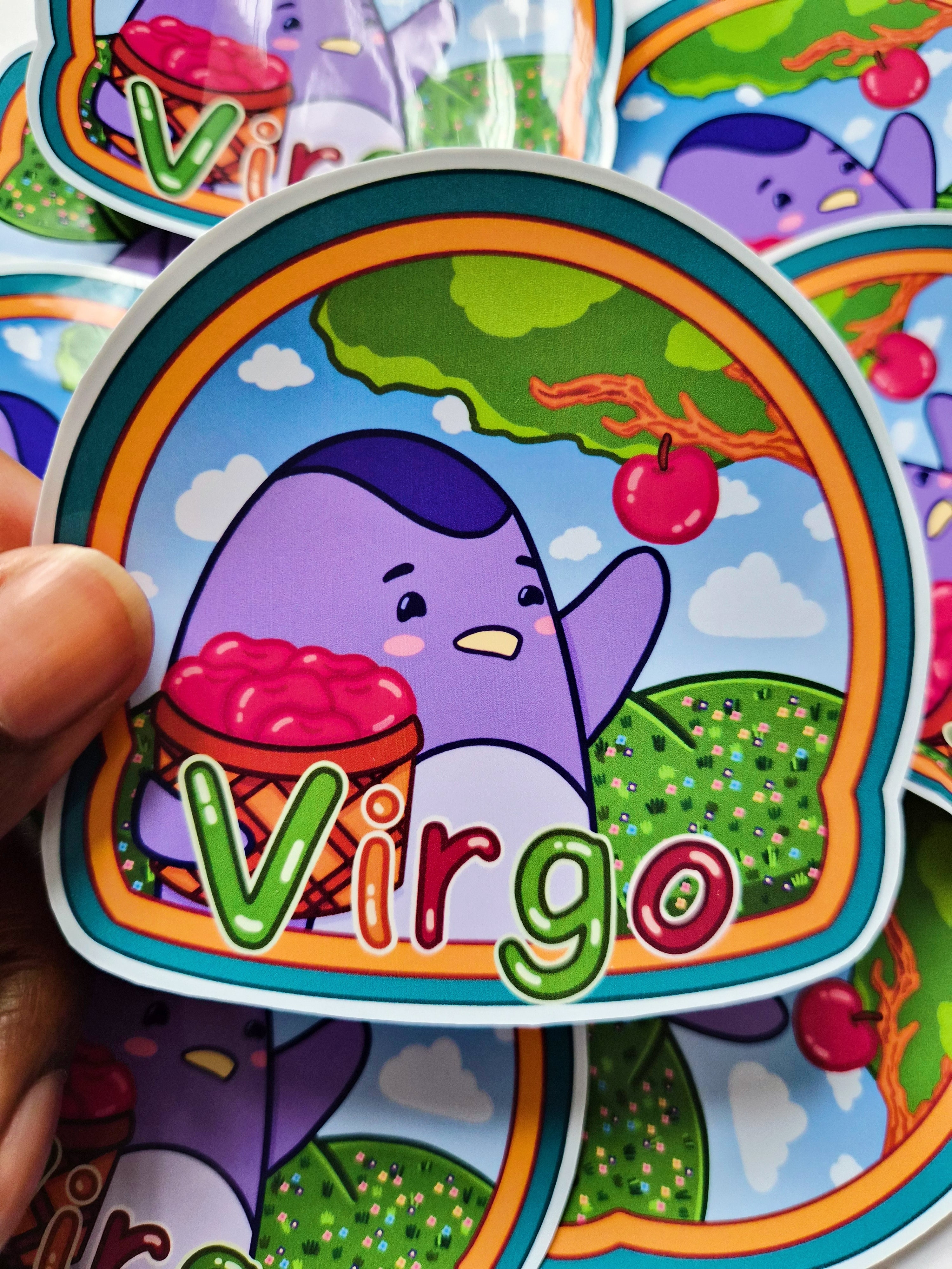 Virgo vinyl die-cut sticker - Fun astrology sticker