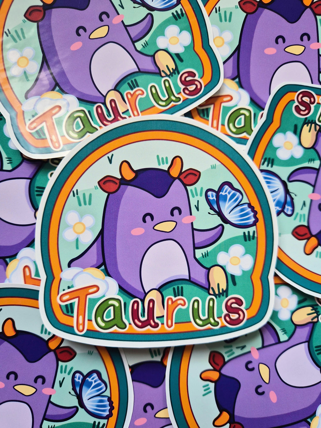 Taurus vinyl die-cut sticker - Fun astrology sticker