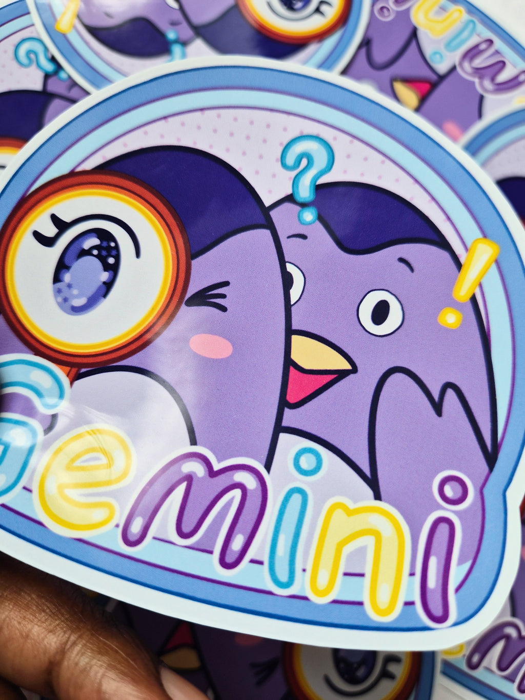 Gemini vinyl die-cut sticker - Fun astrology sticker