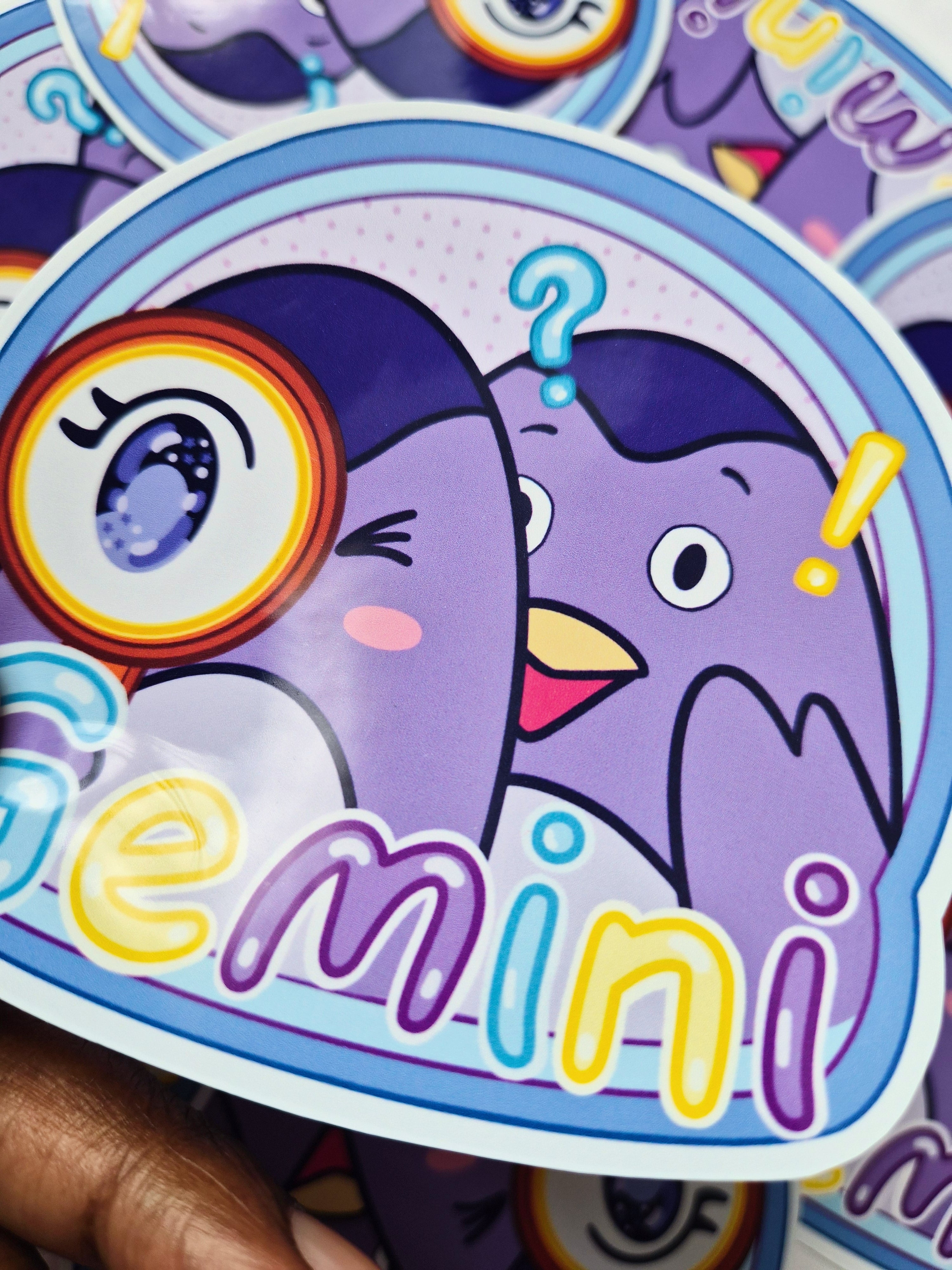 Gemini vinyl die-cut sticker - Fun astrology sticker