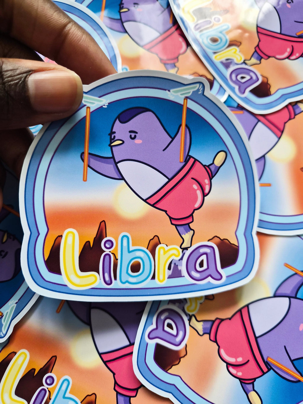 Libra vinyl die-cut sticker - Fun astrology sticker