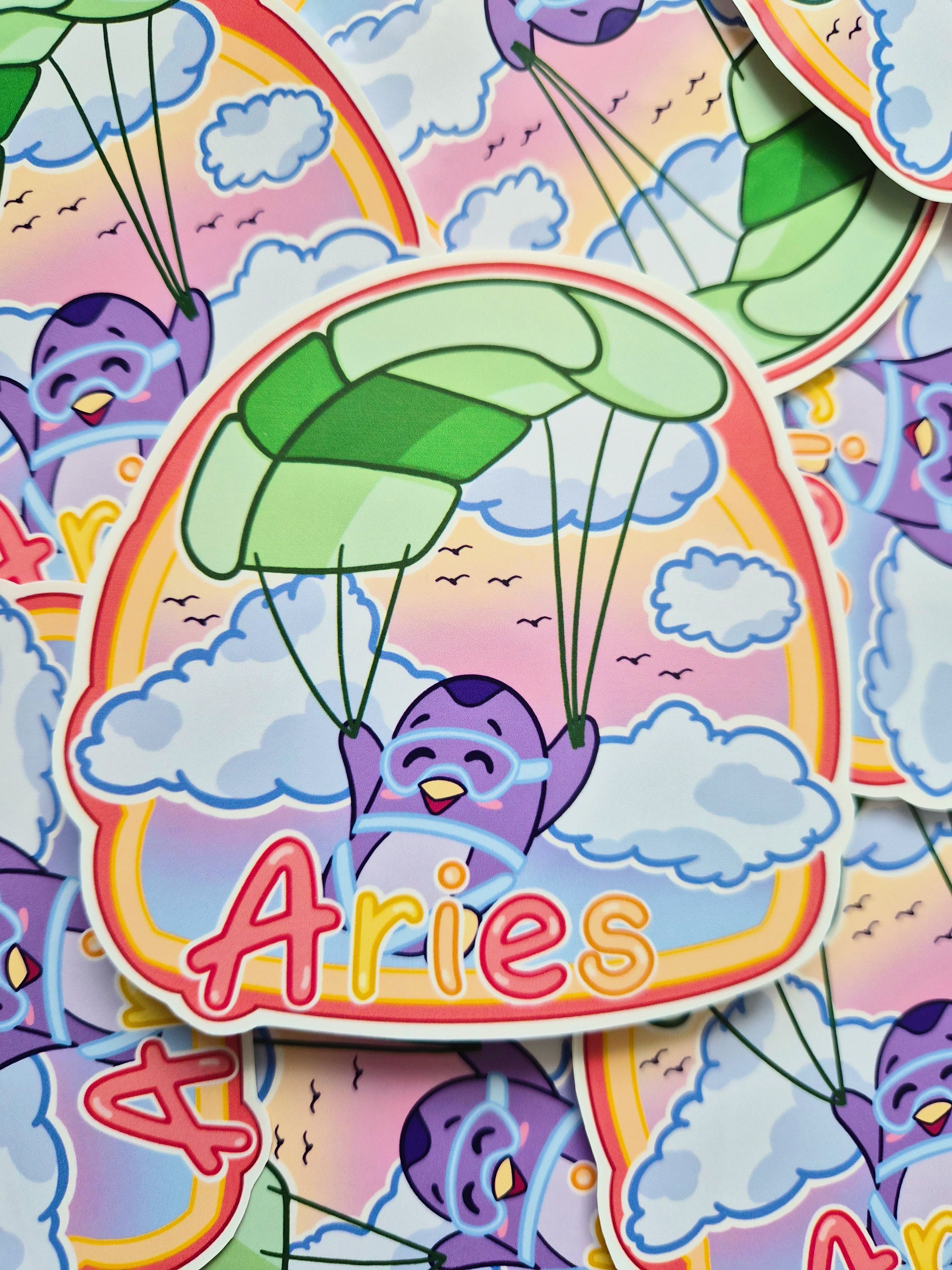 Aries vinyl die-cut sticker - Fun astrology sticker