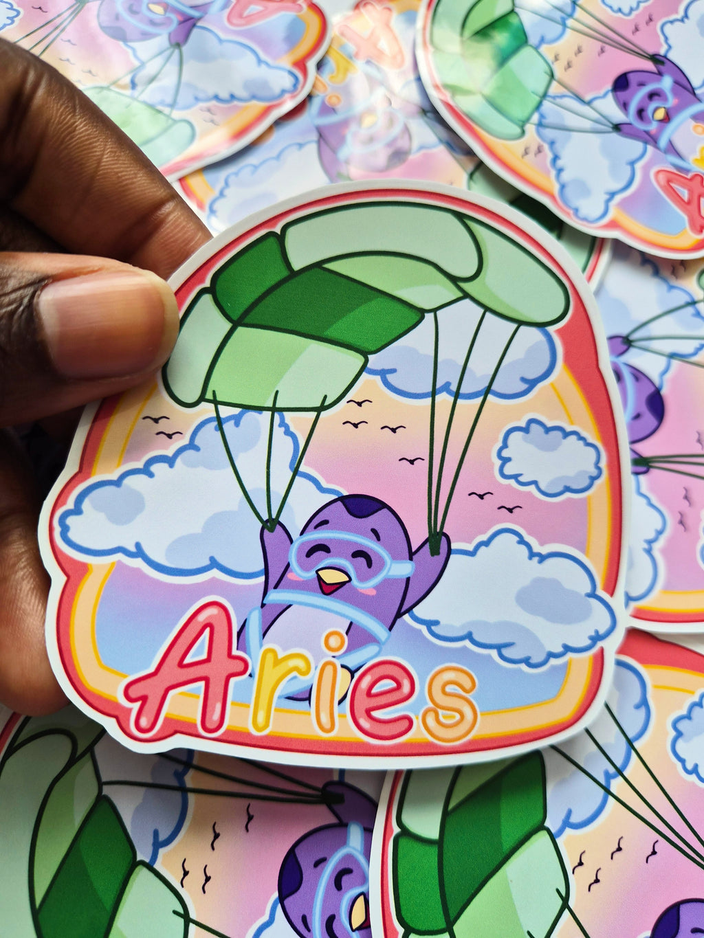 Aries vinyl die-cut sticker - Fun astrology sticker