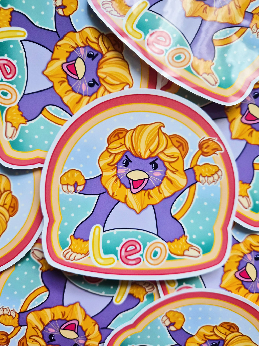 Leo vinyl die-cut sticker - Fun astrology sticker