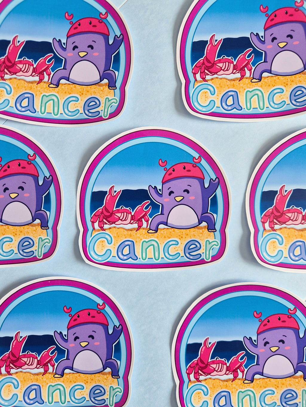 Cancer vinyl die-cut sticker - Fun astrology sticker