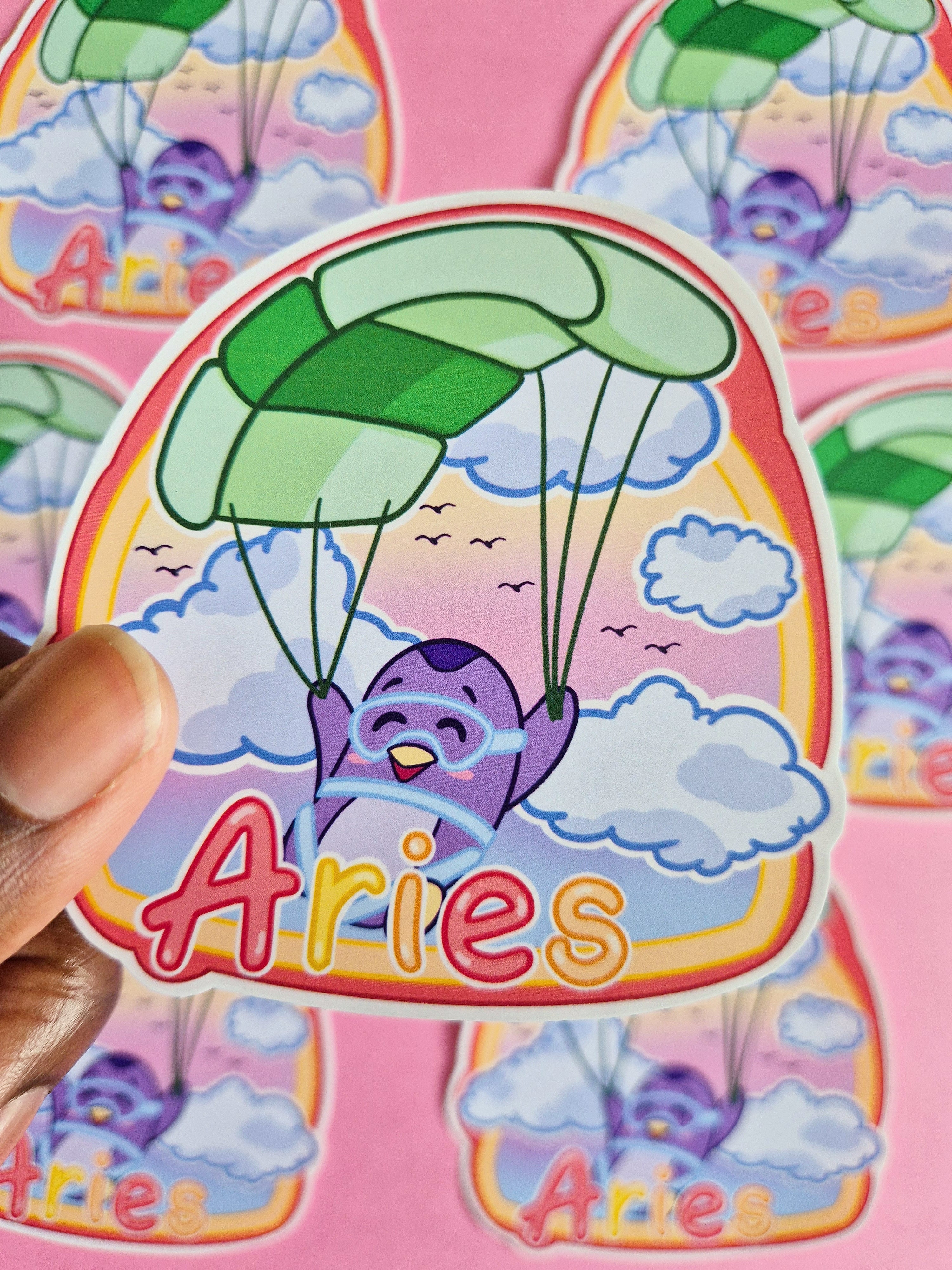 Aries vinyl die-cut sticker - Fun astrology sticker