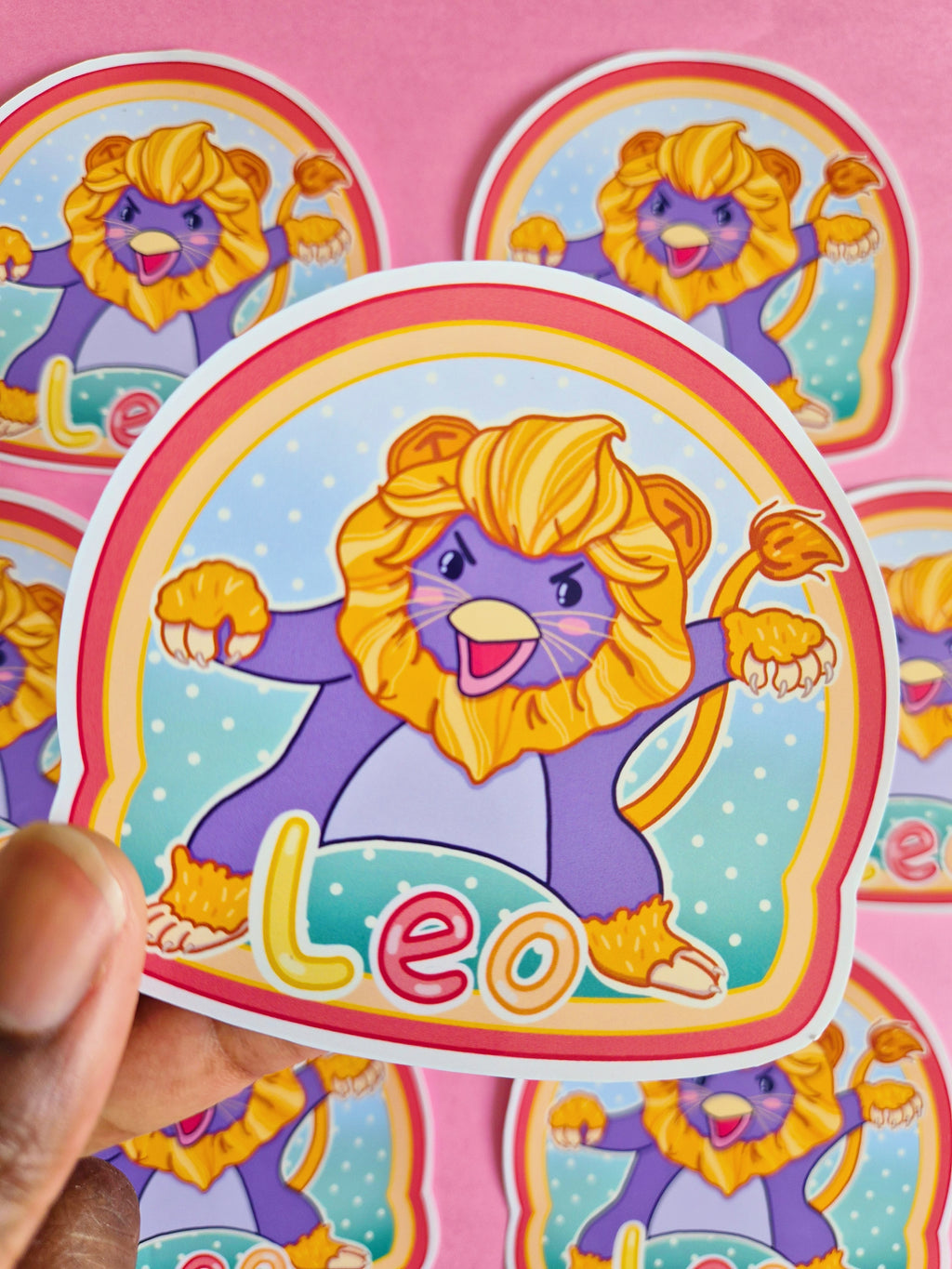 Leo vinyl die-cut sticker - Fun astrology sticker