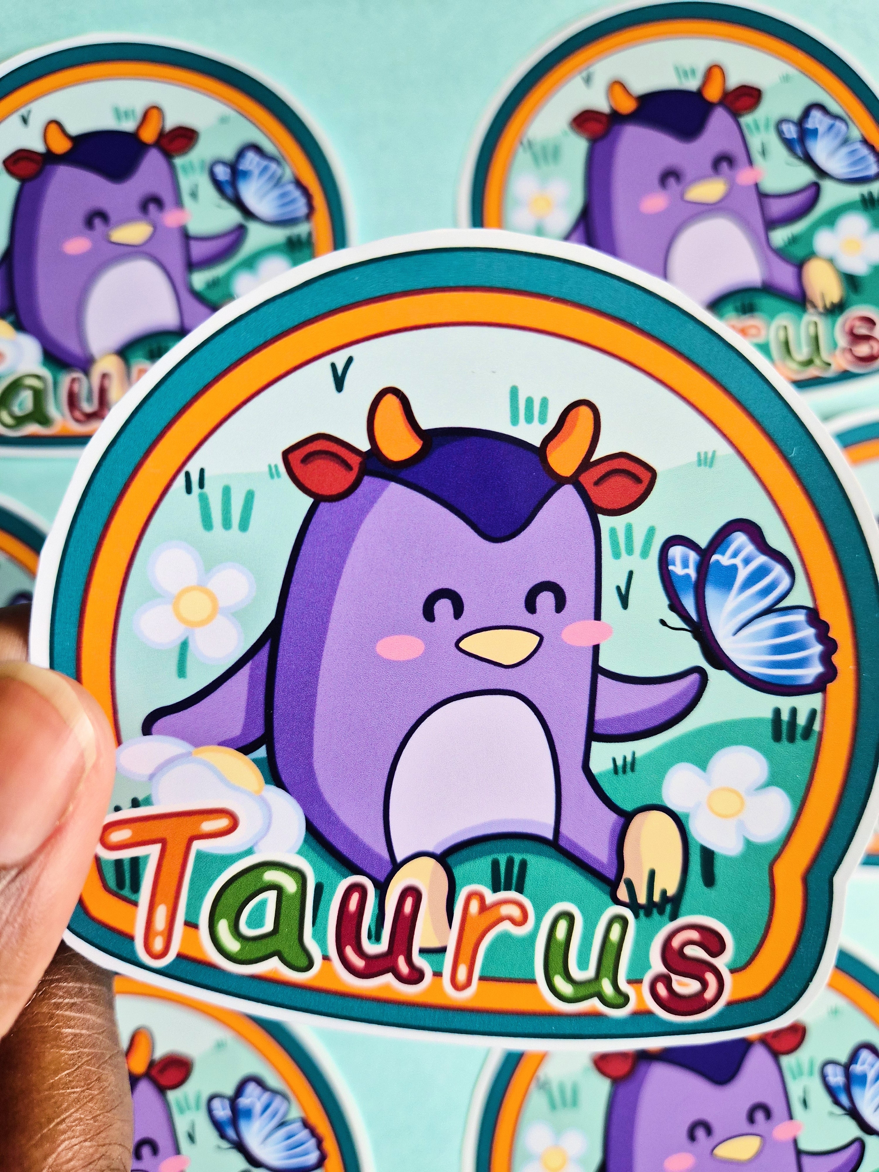 Taurus vinyl die-cut sticker - Fun astrology sticker
