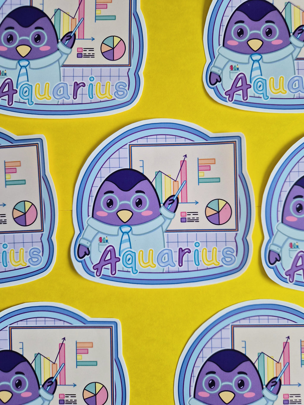Aquarius vinyl die-cut sticker - Fun astrology sticker