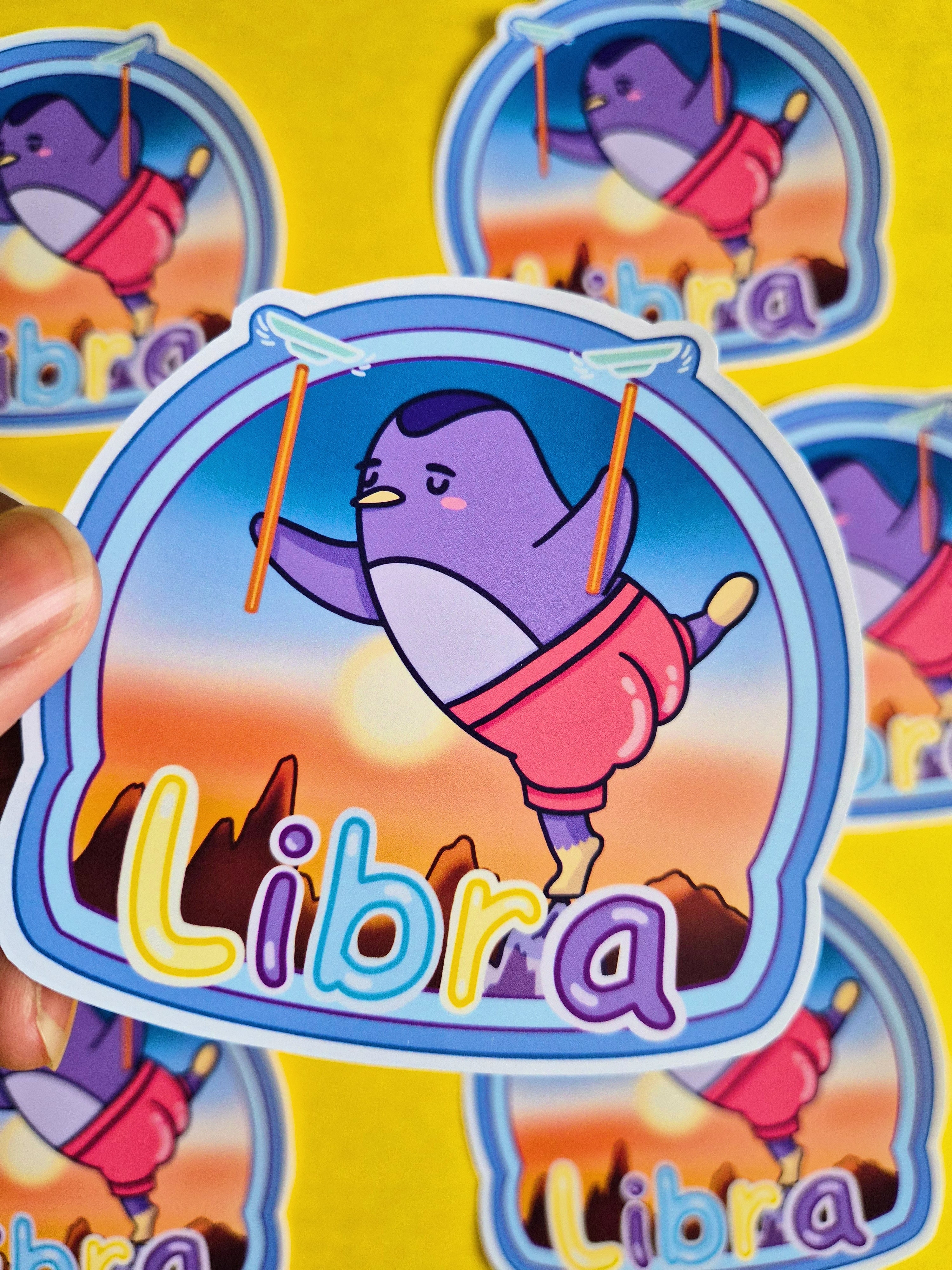 Libra vinyl die-cut sticker - Fun astrology sticker
