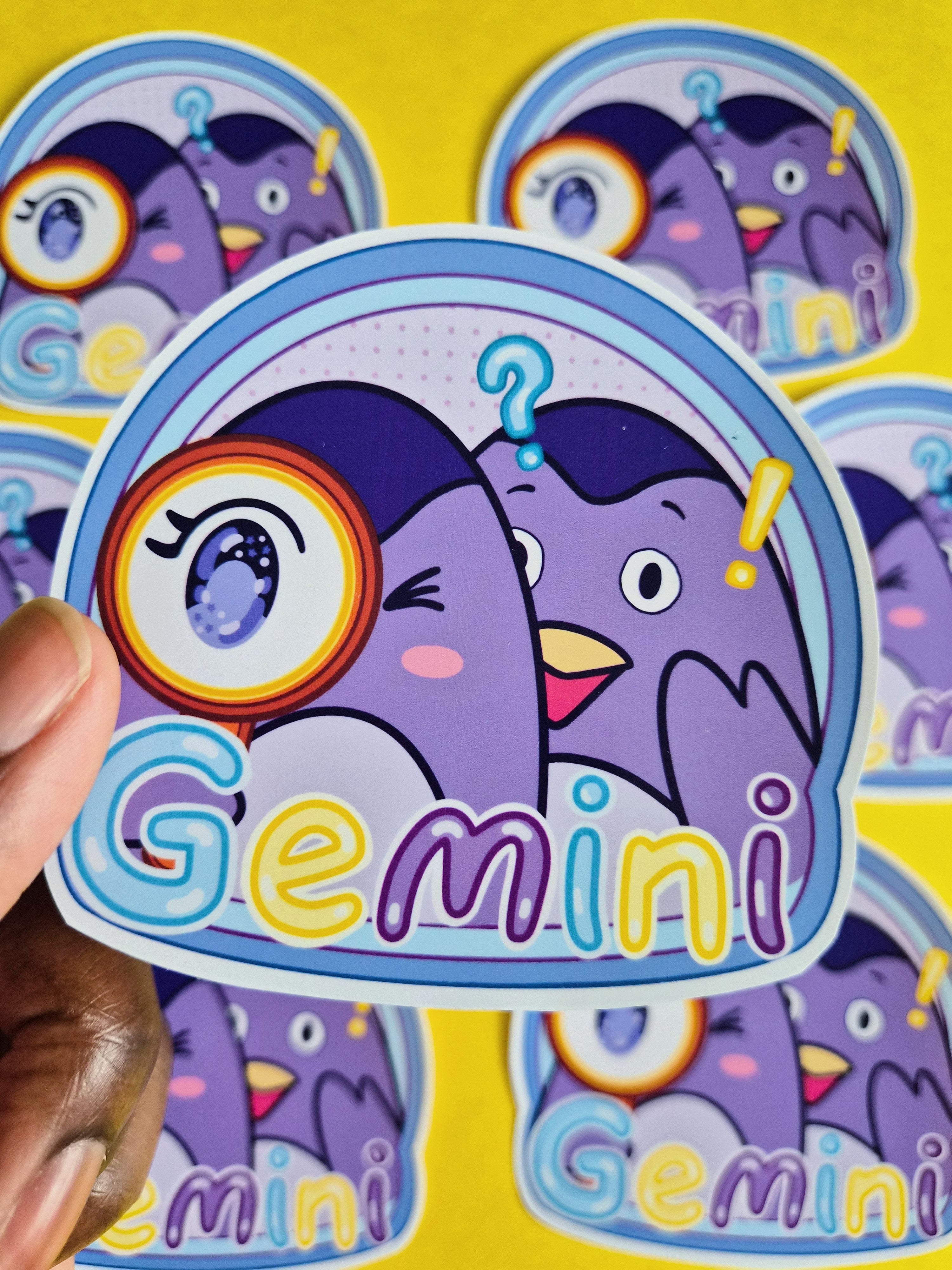 Gemini vinyl die-cut sticker - Fun astrology sticker