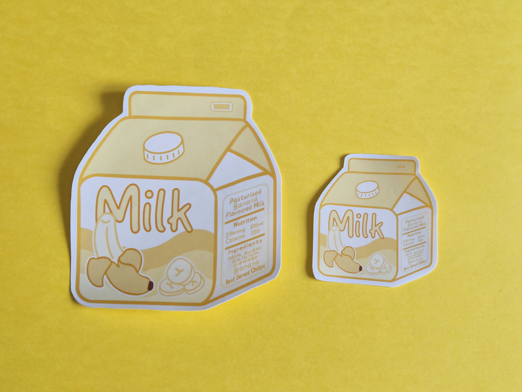 Cartons of Milk Collection - Plain, Strawberry, Banana and Chocolate