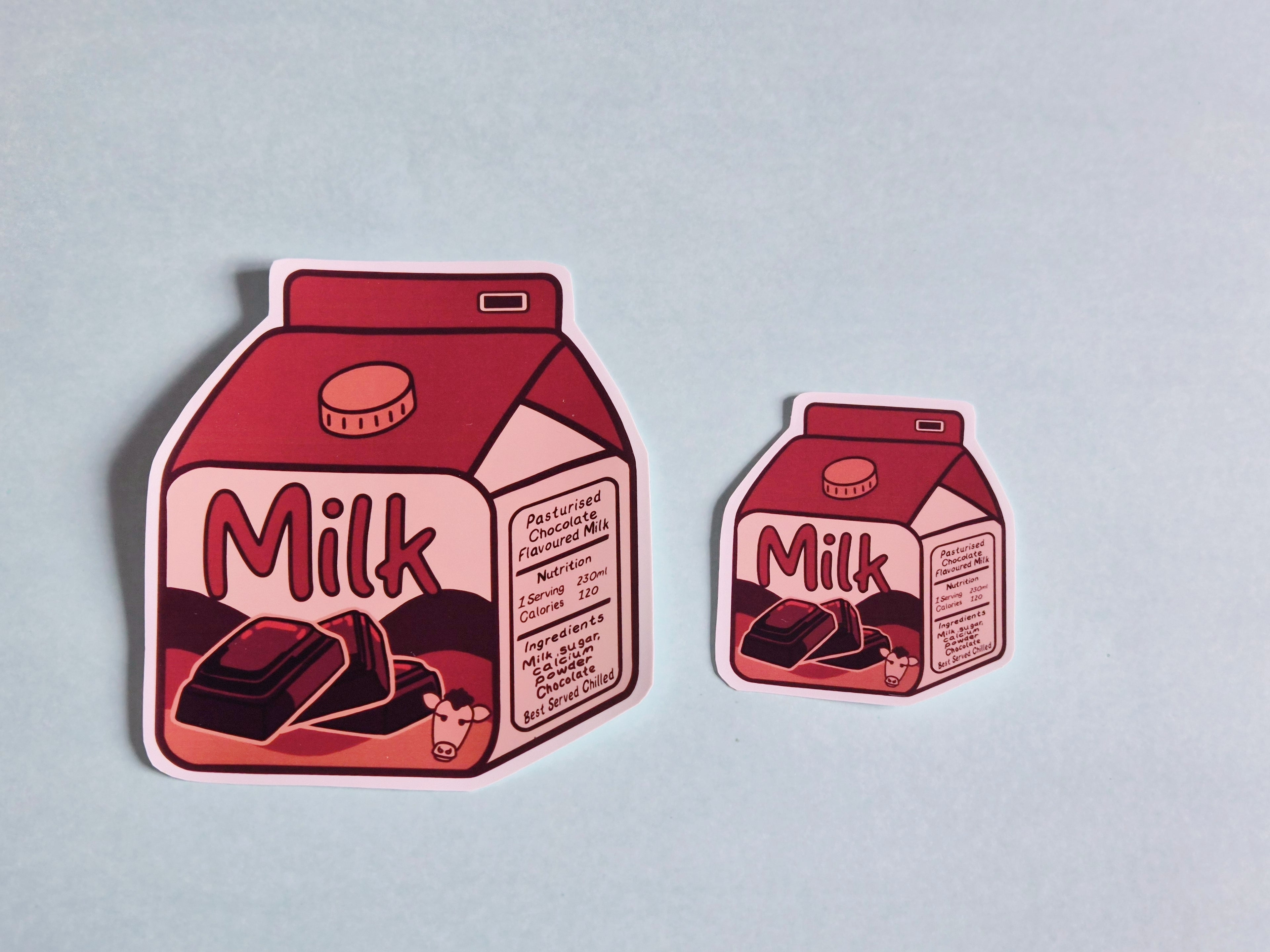Cartons of Milk Collection - Plain, Strawberry, Banana and Chocolate