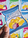Cheese 'n' Onion Crisps - Yummy Snack Stickers