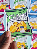Salt 'n' Vinegar crisps - Yummy Snack Stickers