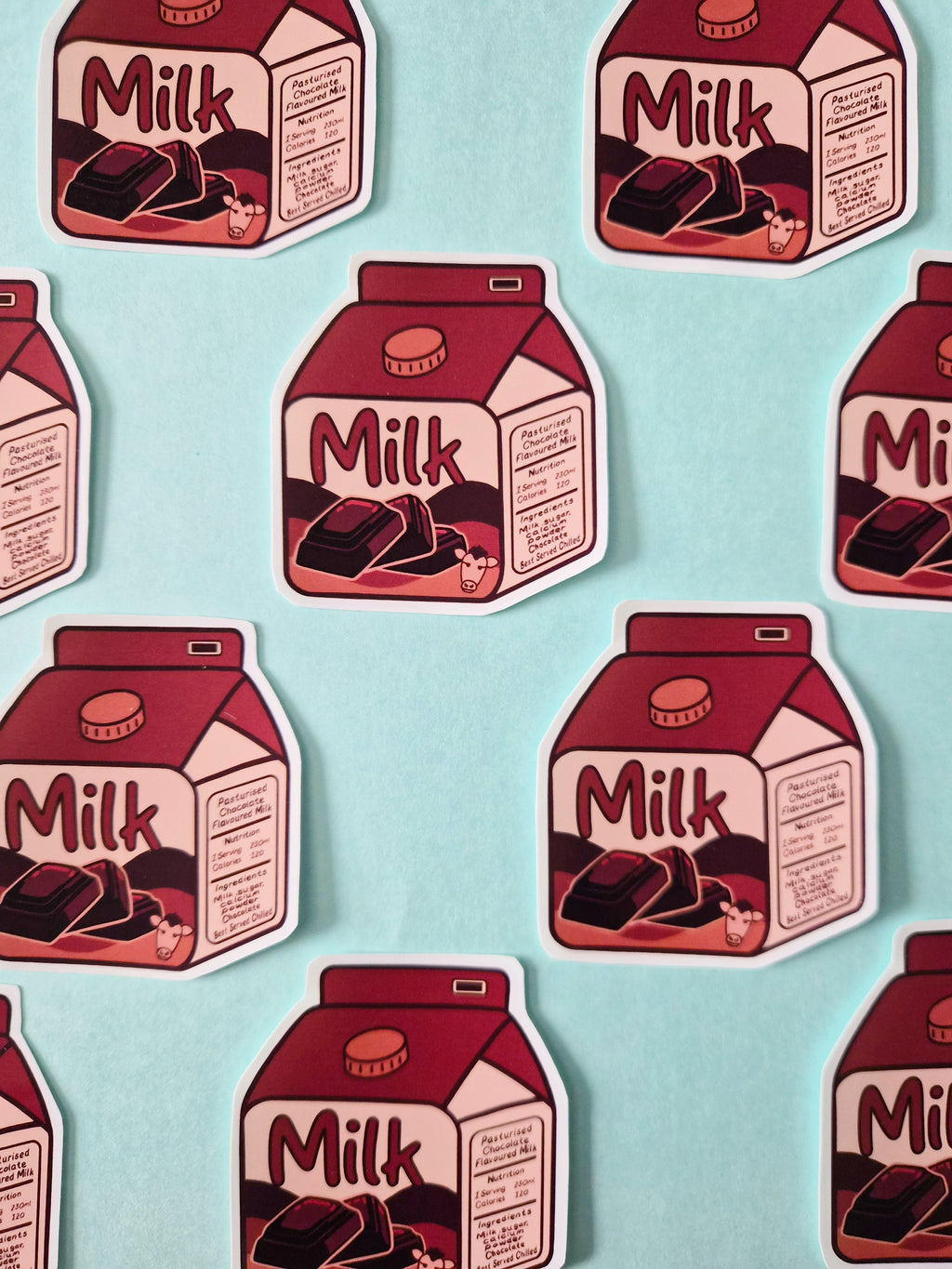 Chocolate Milk carton sticker - Kawaii Drinks