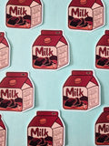 Chocolate Milk carton sticker - Kawaii Drinks