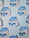 Plain Milk carton sticker - Kawaii Drinks