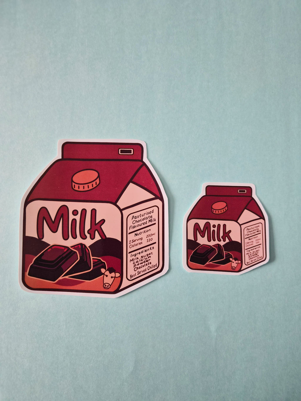 Chocolate Milk carton sticker - Kawaii Drinks